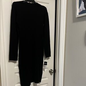 NWT Signature by Robbie Bee LS Ribbed Dress